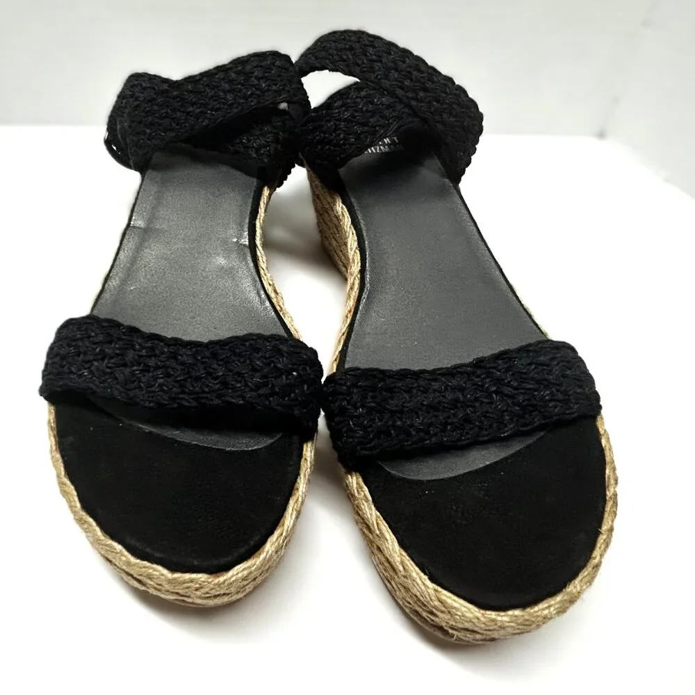 Stuart Weitzman braided wedges in 9 ½ M - Picture 7 of 9